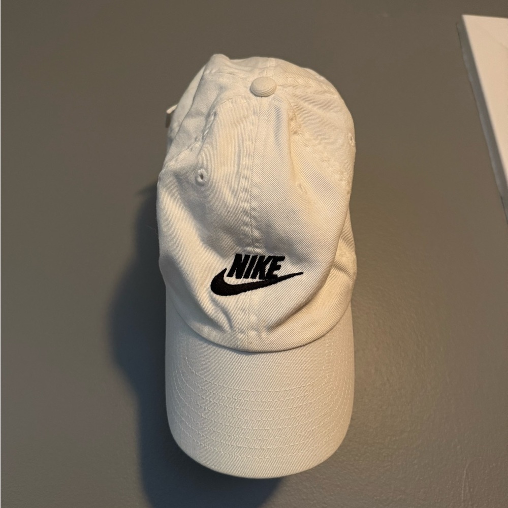 Nike White Cap with Logo